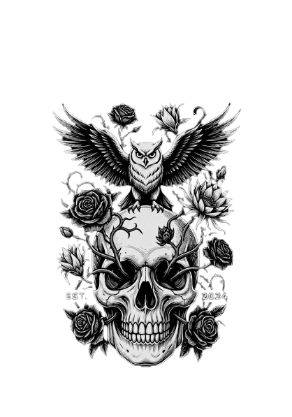 Night Owl Skull Art Design