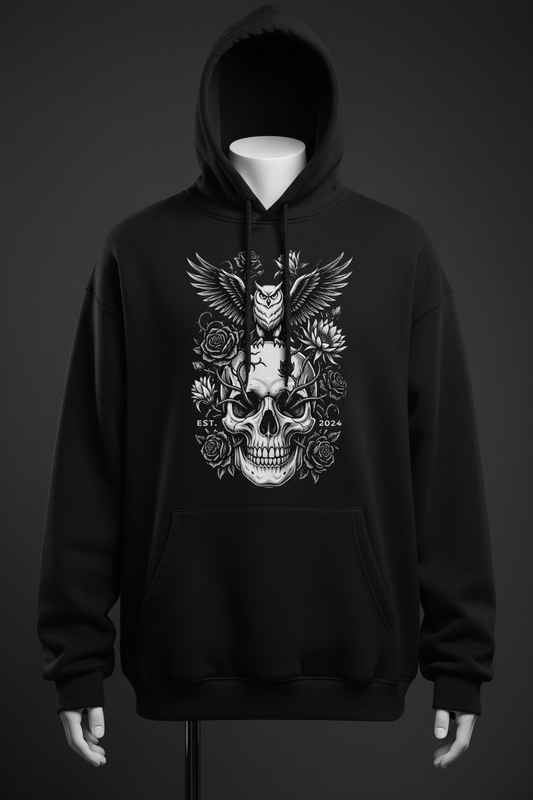Dark Skull Black Hoodie