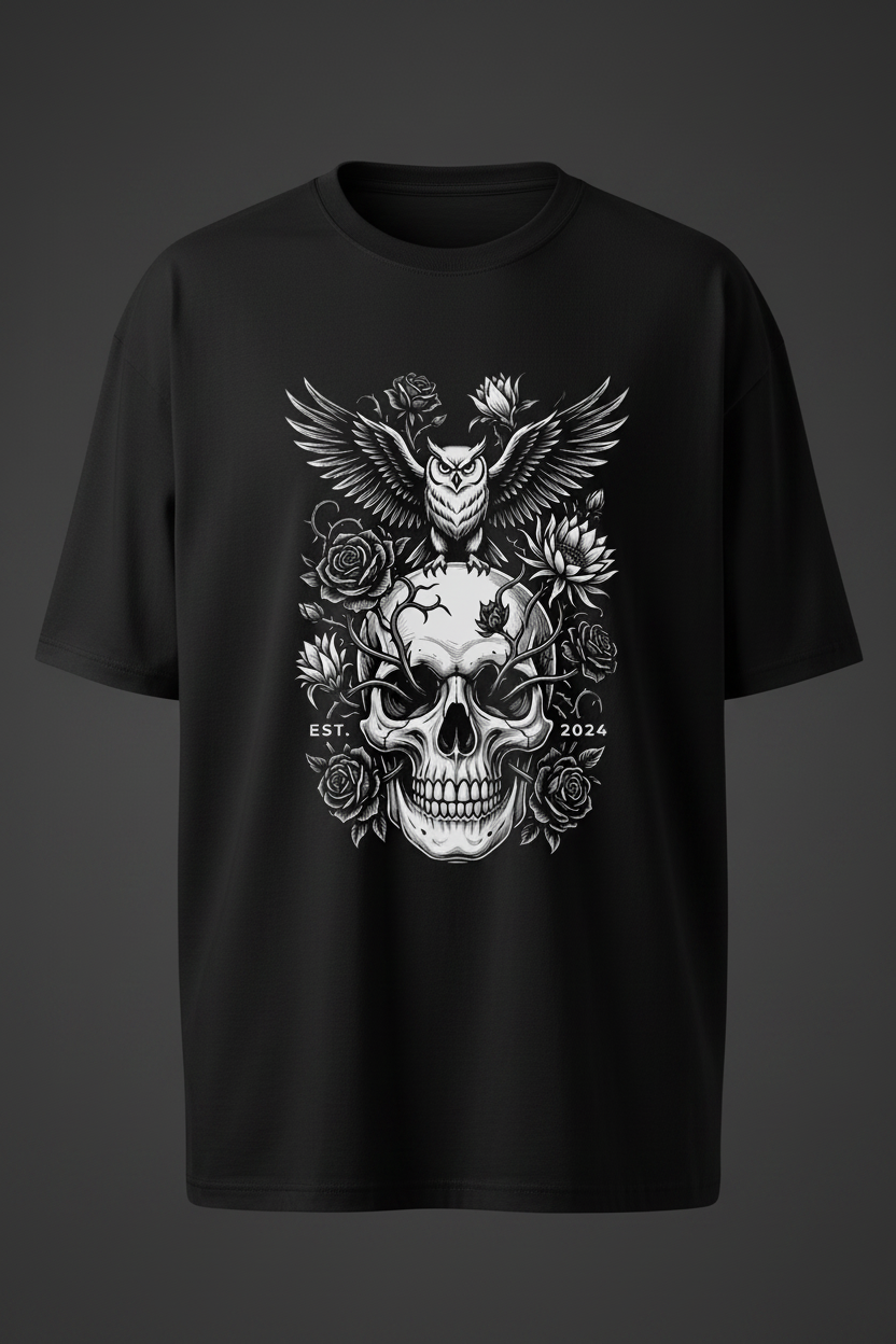 Dark Skull Black Tee